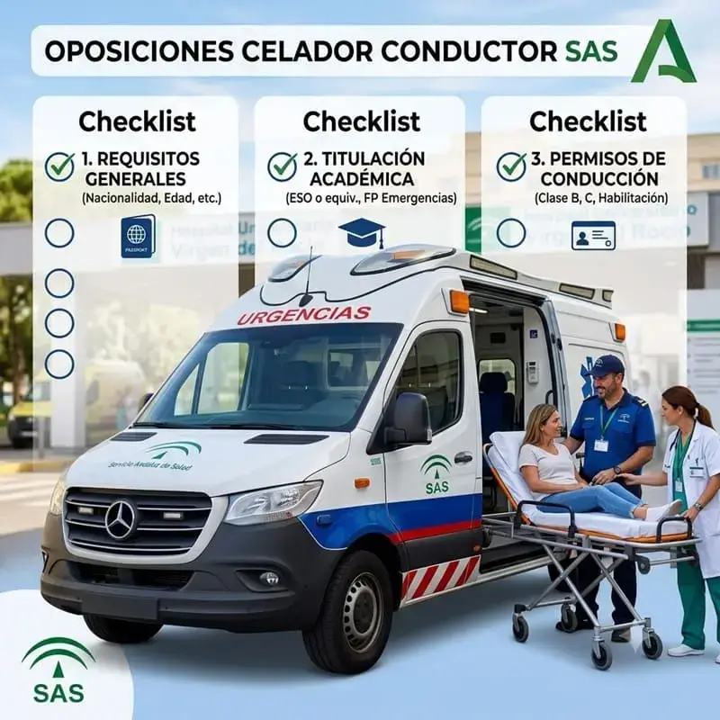 Oposiciones celador conductor SAS
