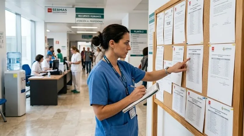 Dónde consultar el listado de la bolsa SERMAS de TCAE